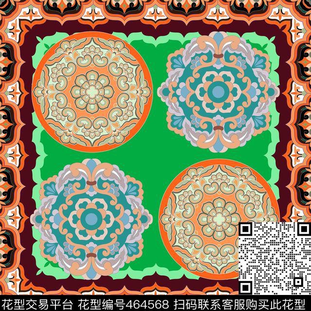 中国风唐朝古典纹饰传统印花华亿平台下载（图片编号: 464568） - 瓦栏（Walan）