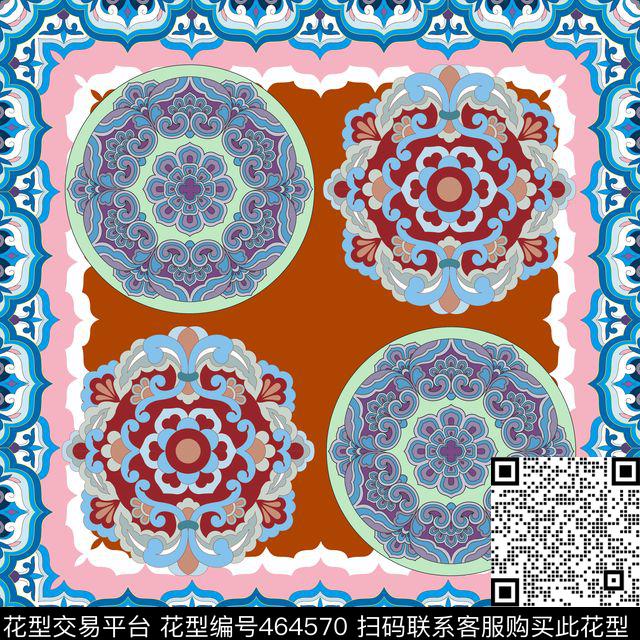 中国风唐朝古典纹饰传统印花华亿平台下载（图片编号: 464570） - 瓦栏（Walan）