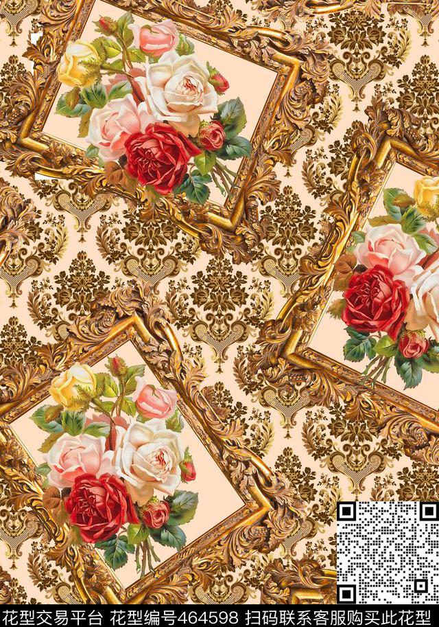 民族风女装传统花纹数码印花华亿平台下载（图片编号: 464598） - 瓦栏（Walan）