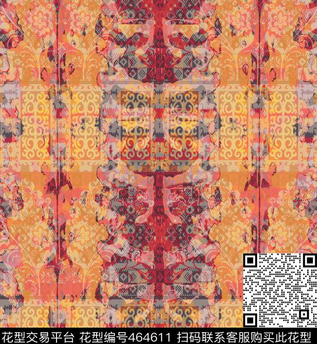 民族风女装佩斯利数码印花华亿平台下载（图片编号: 464611） - 瓦栏（Walan）
