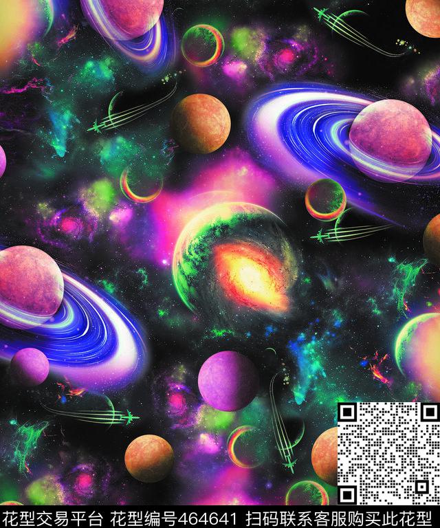 抽象科技光感宇宙太空抽象星球数码印花华亿平台下载（图片编号: 464641） - 瓦栏（Walan）