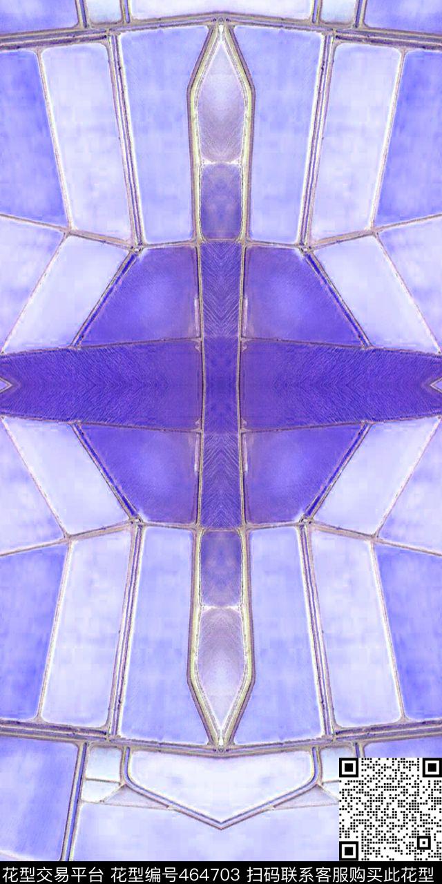 休闲几何时尚数码印花华亿平台下载（图片编号: 464703） - 瓦栏（Walan）