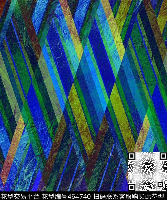 抽象斜纹纱巾数码印花华亿平台下载（图片编号: 464740） - 瓦栏（Walan）