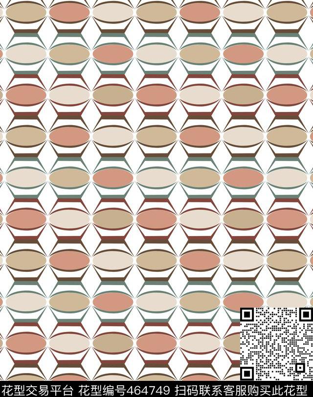 几何色块眼睛传统印花华亿平台下载（图片编号: 464749） - 瓦栏（Walan）