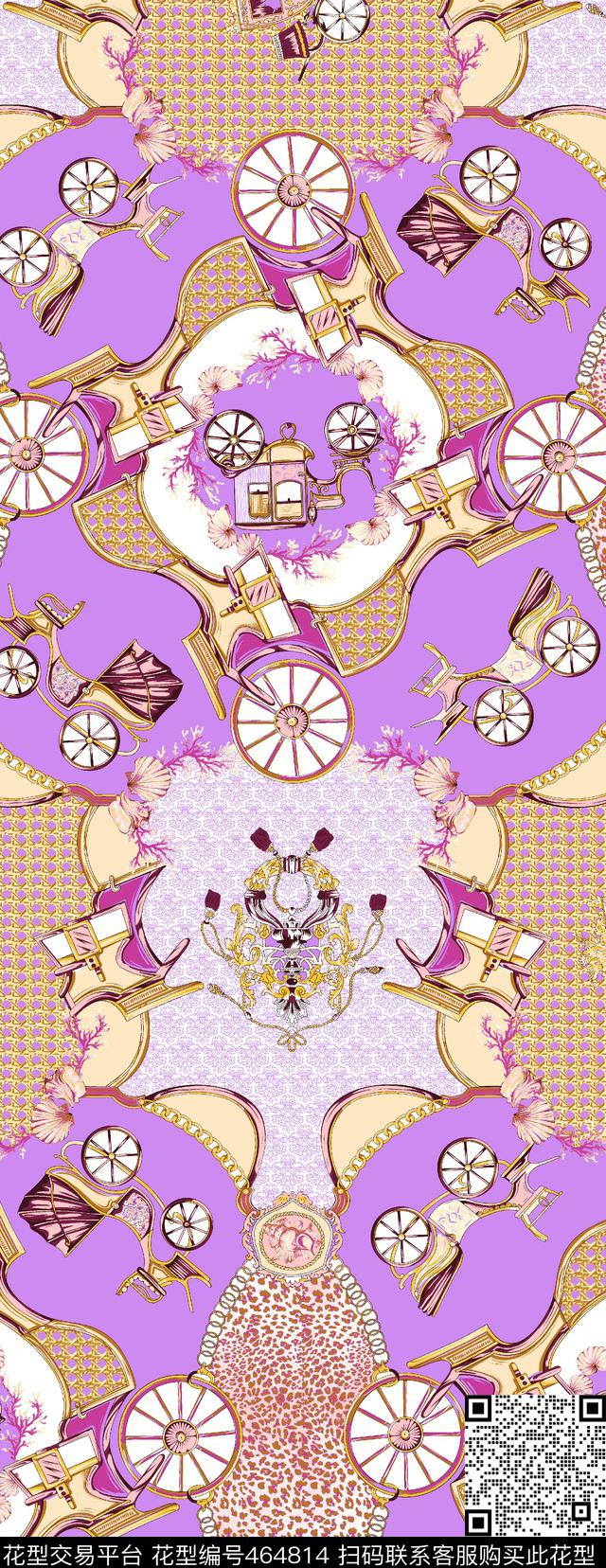 马车绳子时尚数码印花华亿平台下载（图片编号: 464814） - 瓦栏（Walan）