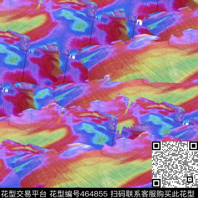 复古男装华亿平台色彩数码印花华亿平台下载（图片编号: 464855） - 瓦栏（Walan）