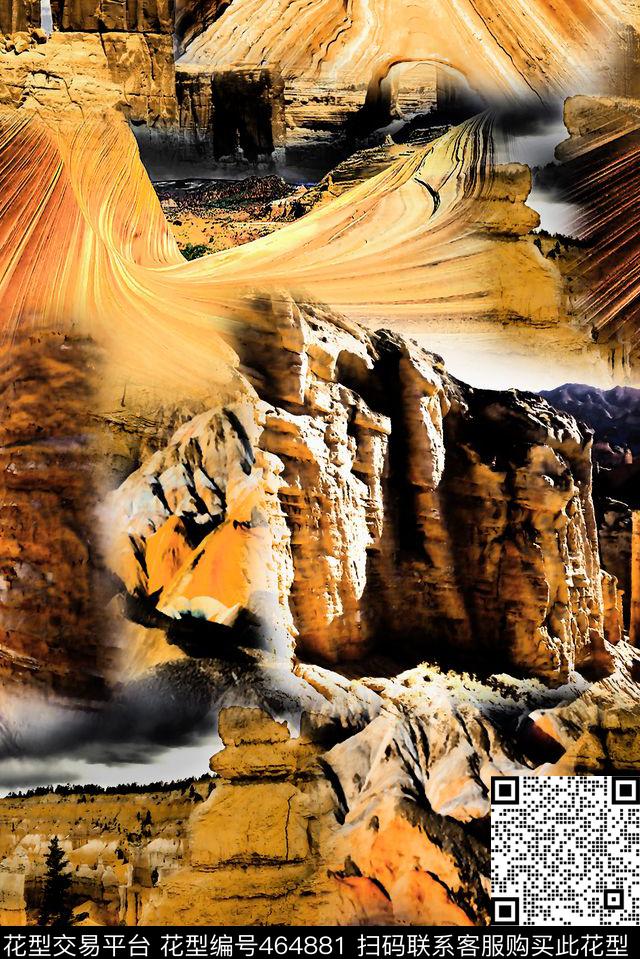 风景地质纹理数码印花华亿平台下载（图片编号: 464881） - 瓦栏（Walan）