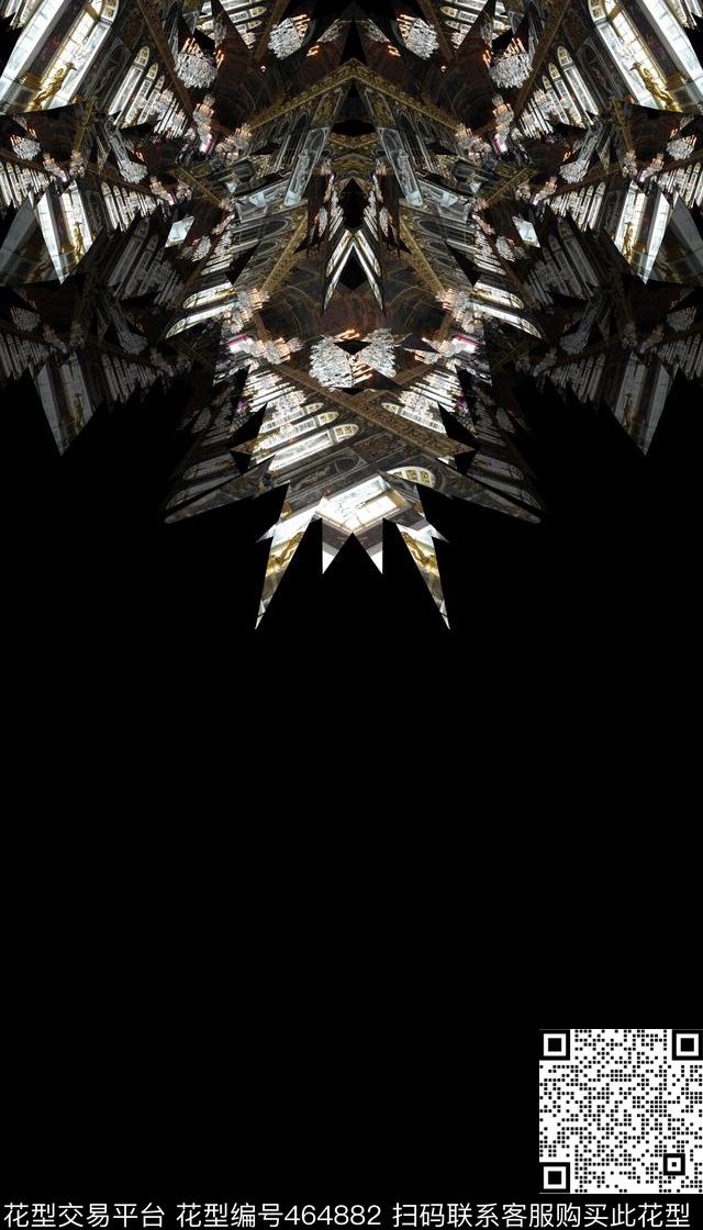 建筑解构男装华亿平台数码印花华亿平台下载（图片编号: 464882） - 瓦栏（Walan）