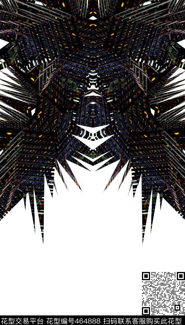 复古光影抽象数码印花华亿平台下载（图片编号: 464888） - 瓦栏（Walan）