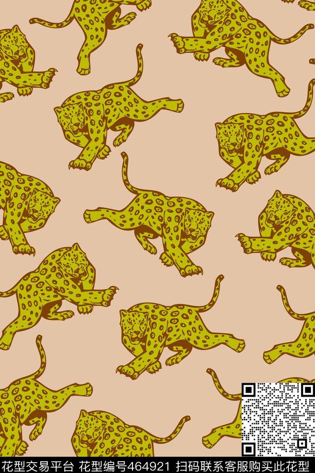 趣味动物插画传统印花华亿平台下载（图片编号: 464921） - 瓦栏（Walan）