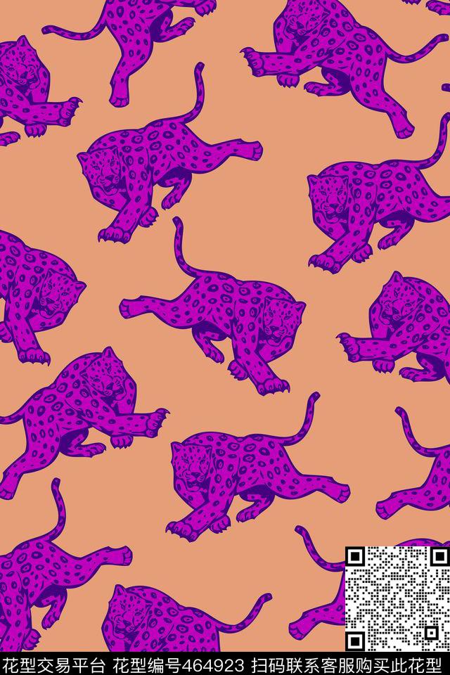 趣味动物插画传统印花华亿平台下载（图片编号: 464923） - 瓦栏（Walan）