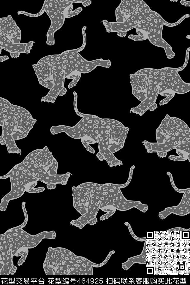 趣味动物插画传统印花华亿平台下载（图片编号: 464925） - 瓦栏（Walan）