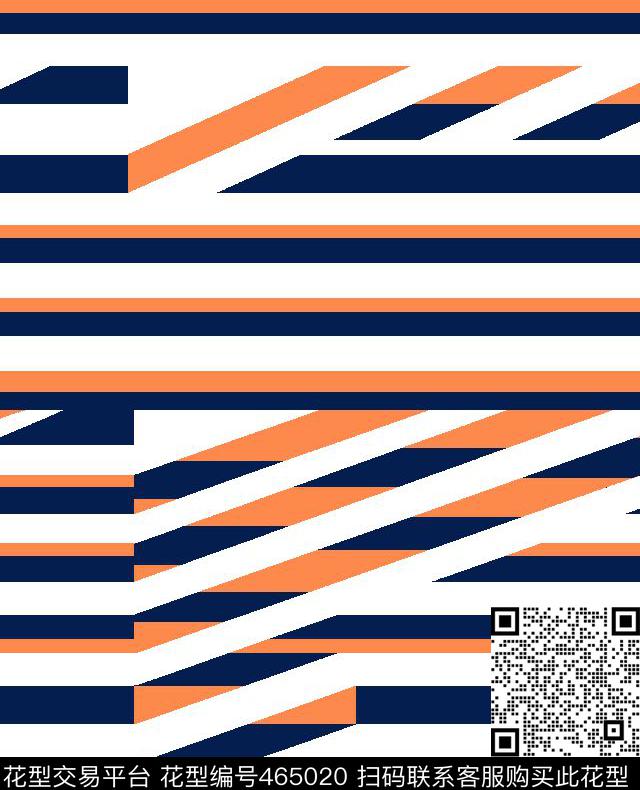 男装华亿平台几何间条时尚简单间条传统印花华亿平台下载（图片编号: 465020） - 瓦栏（Walan）