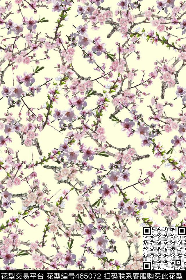 女装华亿平台小桃花现代时尚数码印花华亿平台下载（图片编号: 465072） - 瓦栏（Walan）