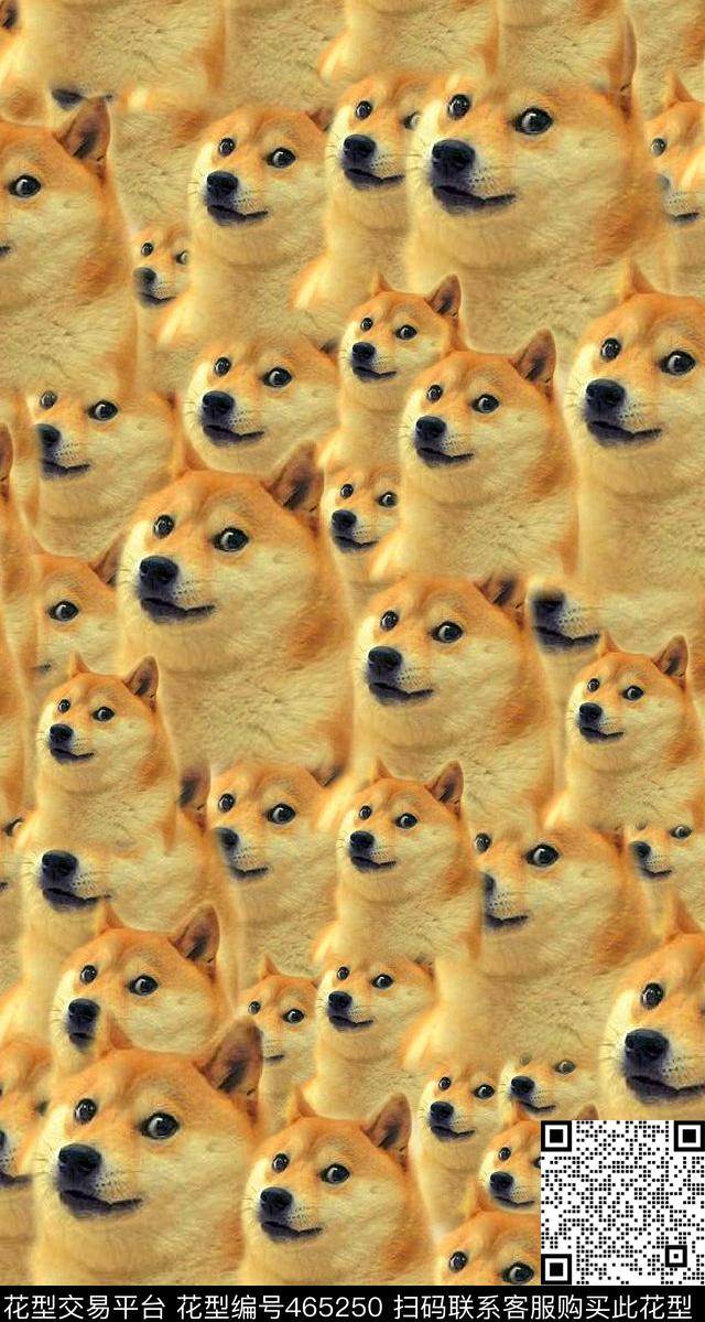 柴犬动物精神污染数码印花华亿平台下载（图片编号: 465250） - 瓦栏（Walan）