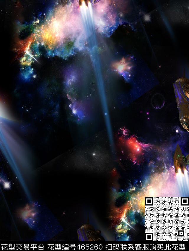 潮流大衣华亿平台飞船数码印花华亿平台下载（图片编号: 465260） - 瓦栏（Walan）