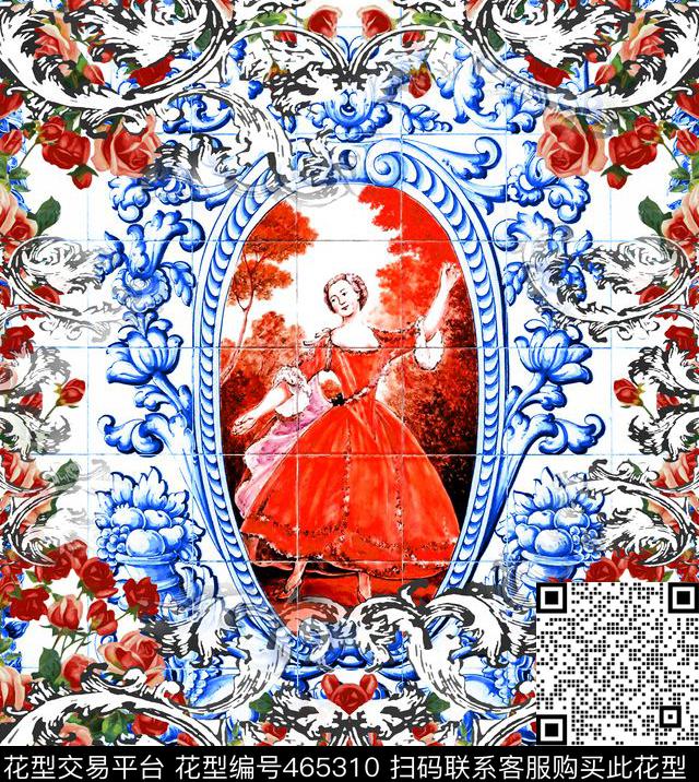 2015秋冬D&G青花瓷数码印花华亿平台下载（图片编号: 465310） - 瓦栏（Walan）