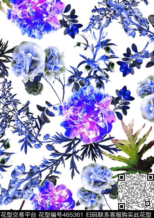 热带植物时尚泳装时尚女装数码印花华亿平台下载（图片编号: 465361） - 瓦栏（Walan）