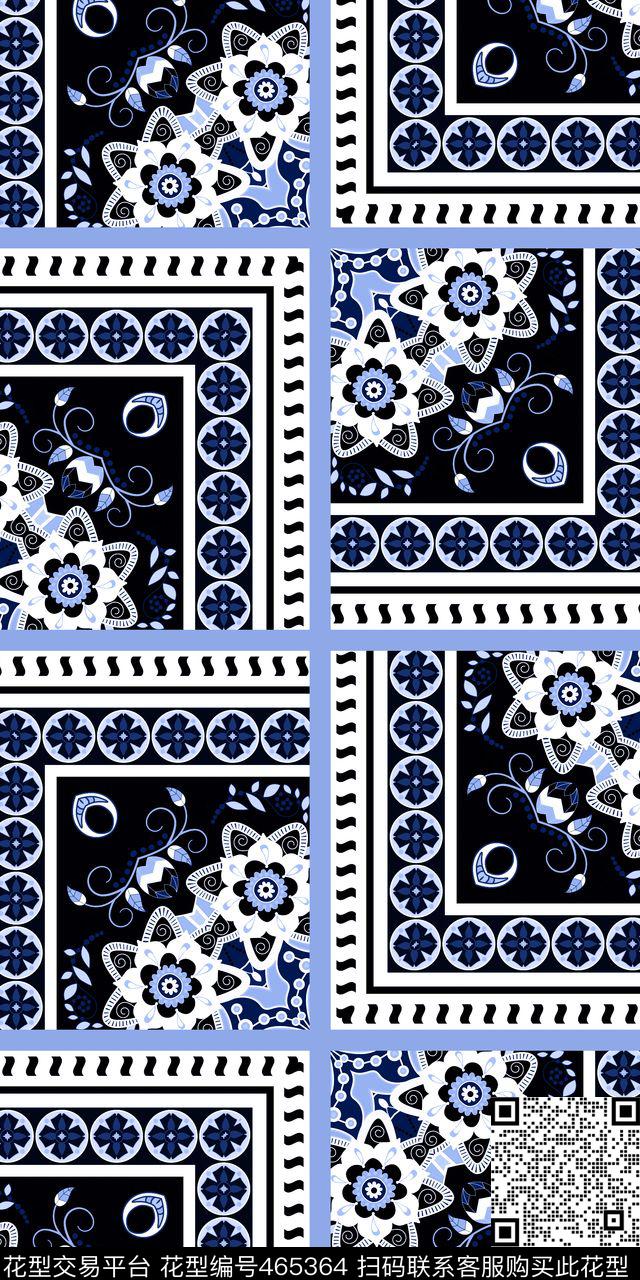 欧式花纹民族传统印花华亿平台下载（图片编号: 465364） - 瓦栏（Walan）