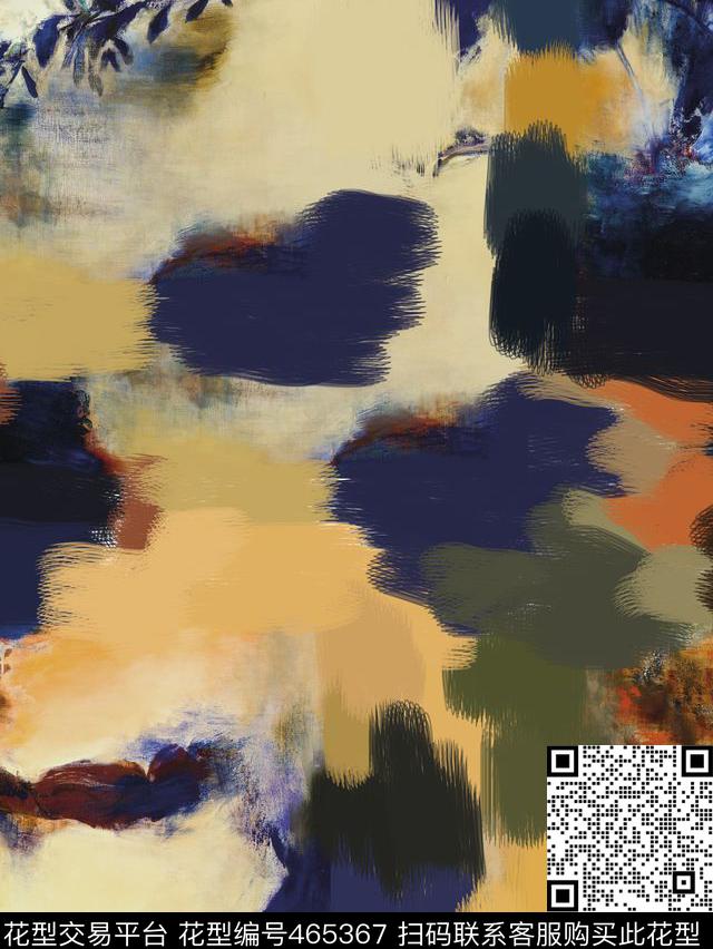 潮流抽象复古数码印花华亿平台下载（图片编号: 465367） - 瓦栏（Walan）