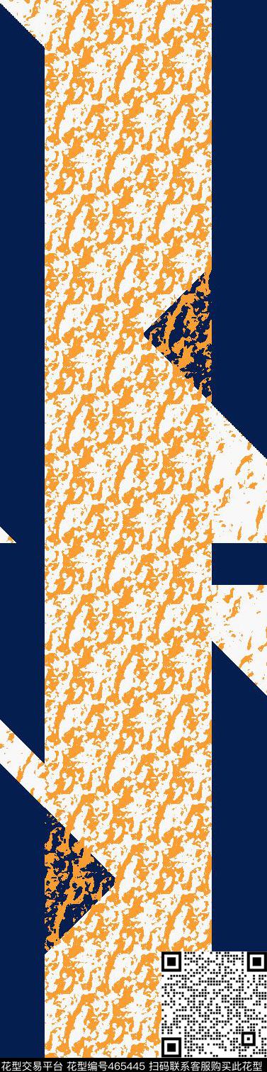 男装华亿平台双色几何泥点方块传统印花华亿平台下载（图片编号: 465445） - 瓦栏（Walan）