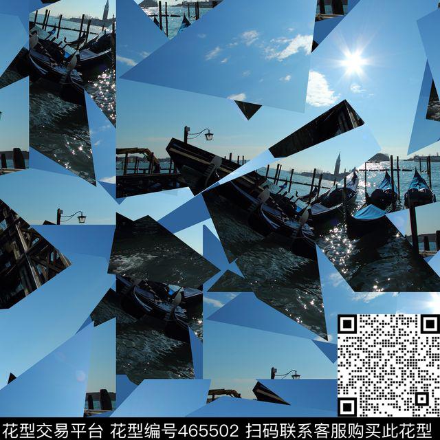 潮流海洋威尼斯数码印花华亿平台下载（图片编号: 465502） - 瓦栏（Walan）