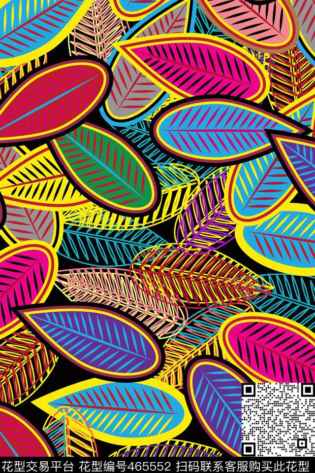 树叶绿植树叶传统印花华亿平台下载（图片编号: 465552） - 瓦栏（Walan）