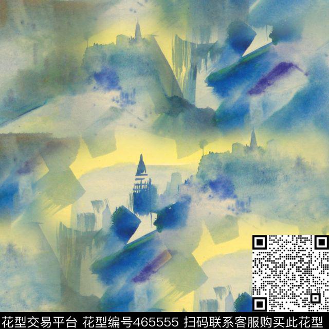 潮流抽象复古数码印花华亿平台下载（图片编号: 465555） - 瓦栏（Walan）