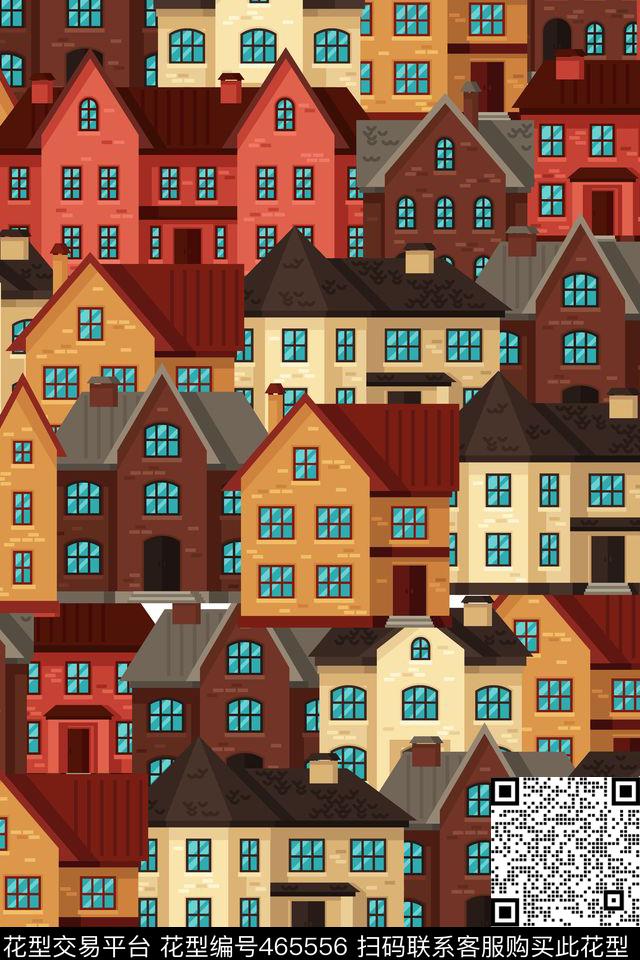 建筑古典抽象传统印花华亿平台下载（图片编号: 465556） - 瓦栏（Walan）