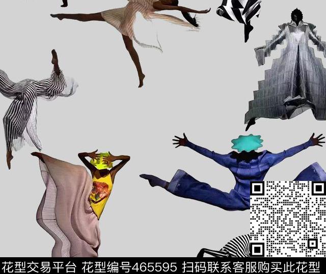 三宅一生舞蹈时尚流行数码印花华亿平台下载（图片编号: 465595） - 瓦栏（Walan）
