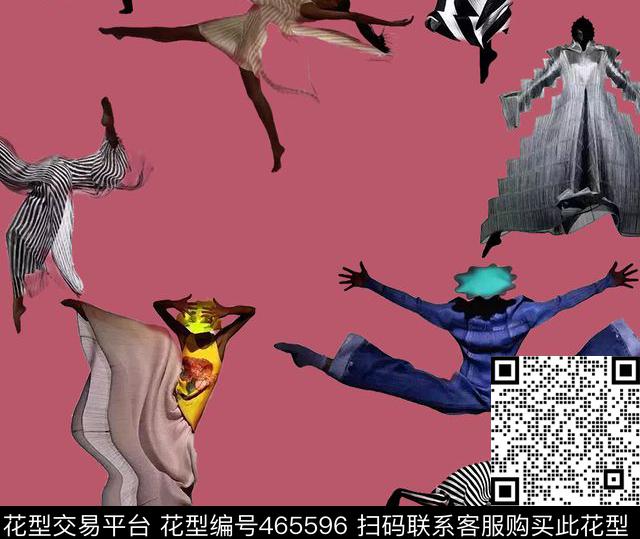 三宅一生舞蹈时尚流行数码印花华亿平台下载（图片编号: 465596） - 瓦栏（Walan）