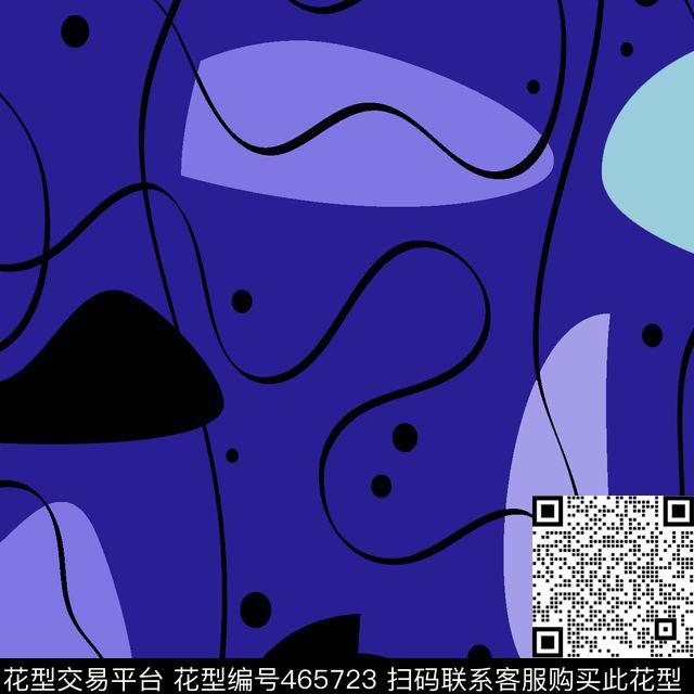 简洁线条块面传统印花华亿平台下载（图片编号: 465723） - 瓦栏（Walan）