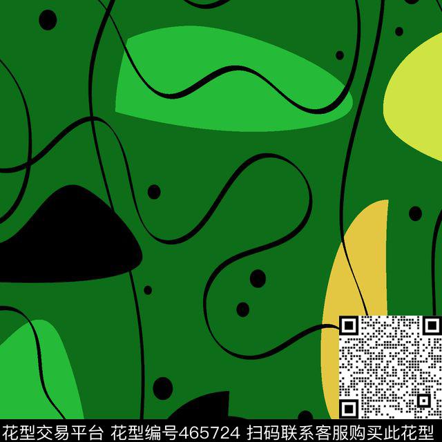 简洁线条块面传统印花华亿平台下载（图片编号: 465724） - 瓦栏（Walan）