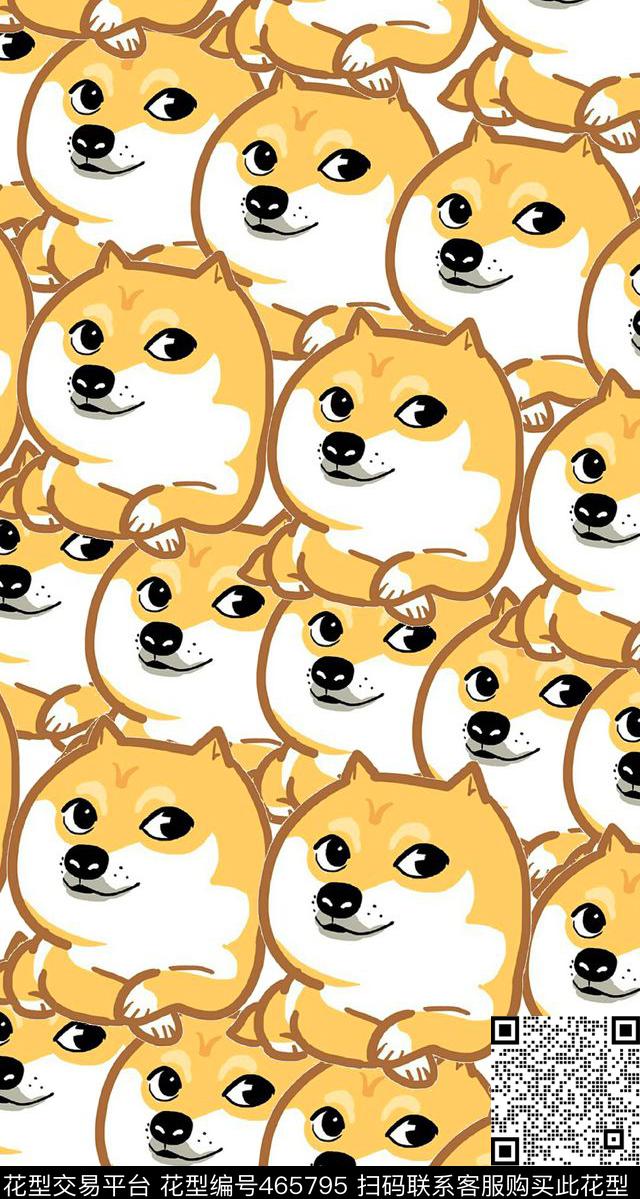 doge表情狗精神污染传统印花华亿平台下载（图片编号: 465795） - 瓦栏（Walan）