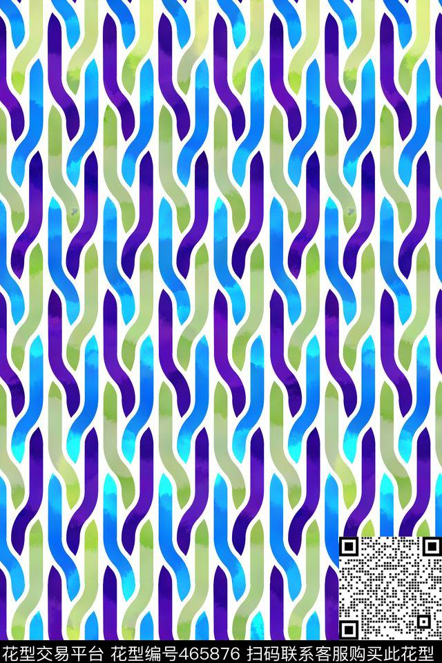 几何条纹螺旋传统印花华亿平台下载（图片编号: 465876） - 瓦栏（Walan）