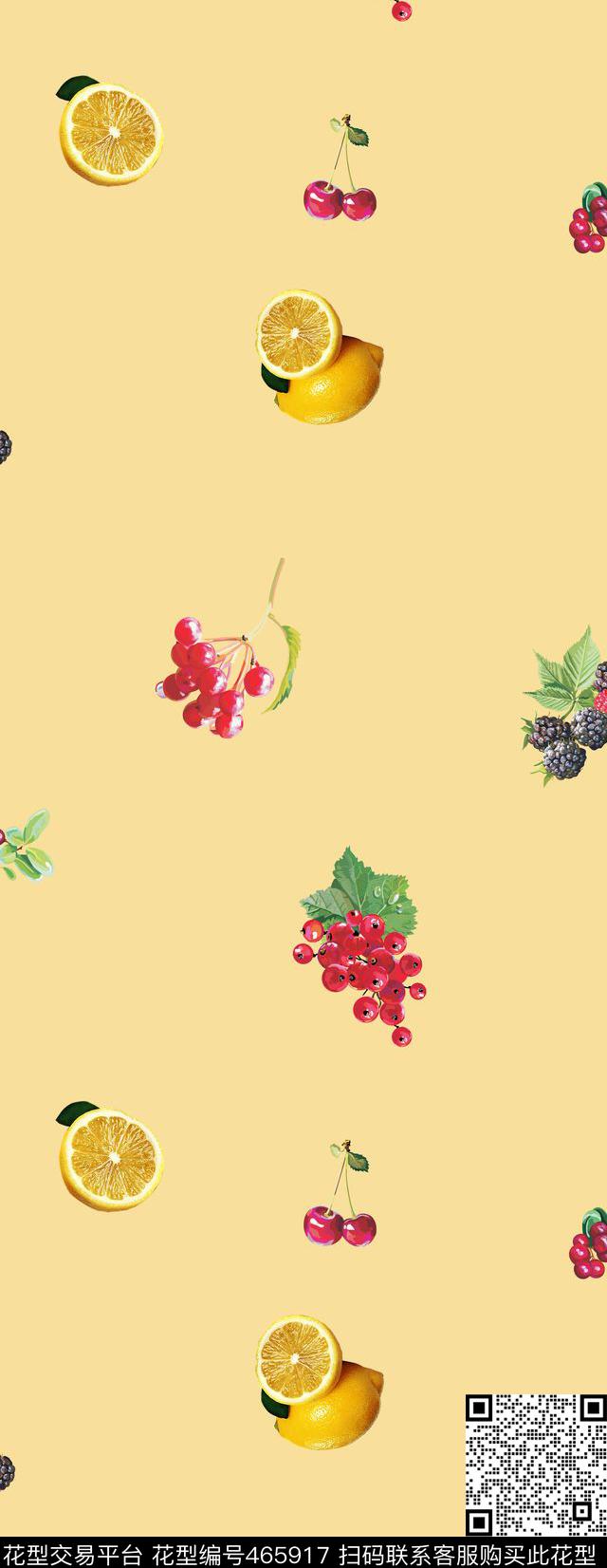 夏日水果派对清凉数码印花华亿平台下载（图片编号: 465917） - 瓦栏（Walan）