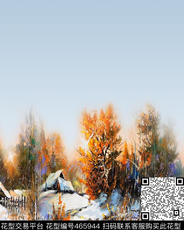 女装长巾华亿平台油画风景女装定位数码印花华亿平台下载（图片编号: 465944） - 瓦栏（Walan）