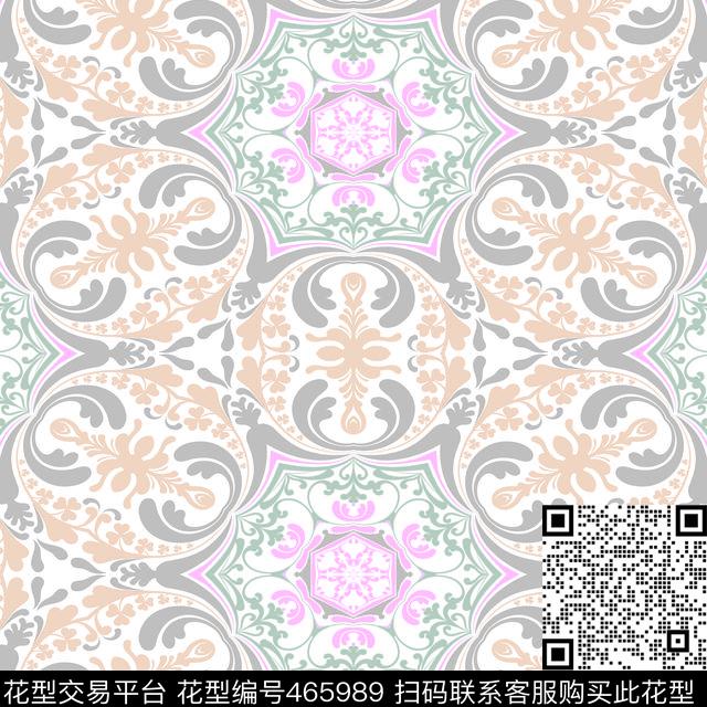 贵气花纹家纺丝巾民族风传统印花华亿平台下载（图片编号: 465989） - 瓦栏（Walan）