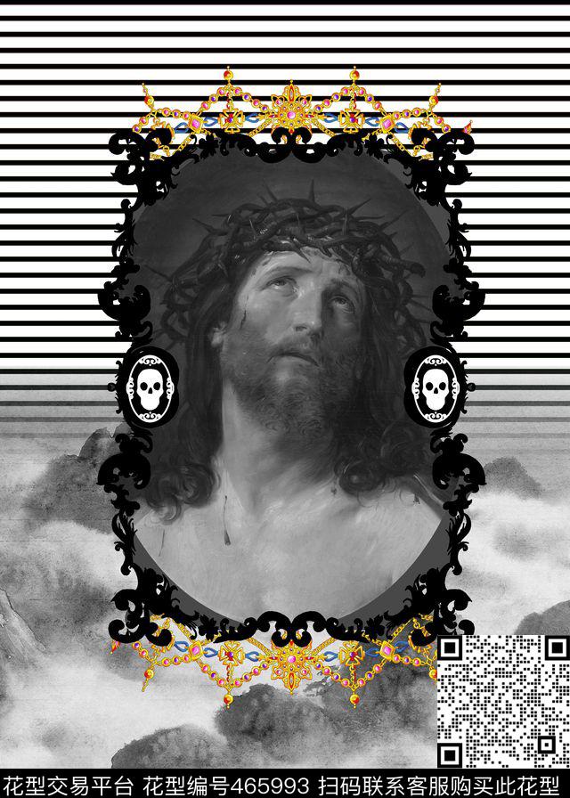 时尚大牌定位华亿平台耶稣数码印花华亿平台下载（图片编号: 465993） - 瓦栏（Walan）