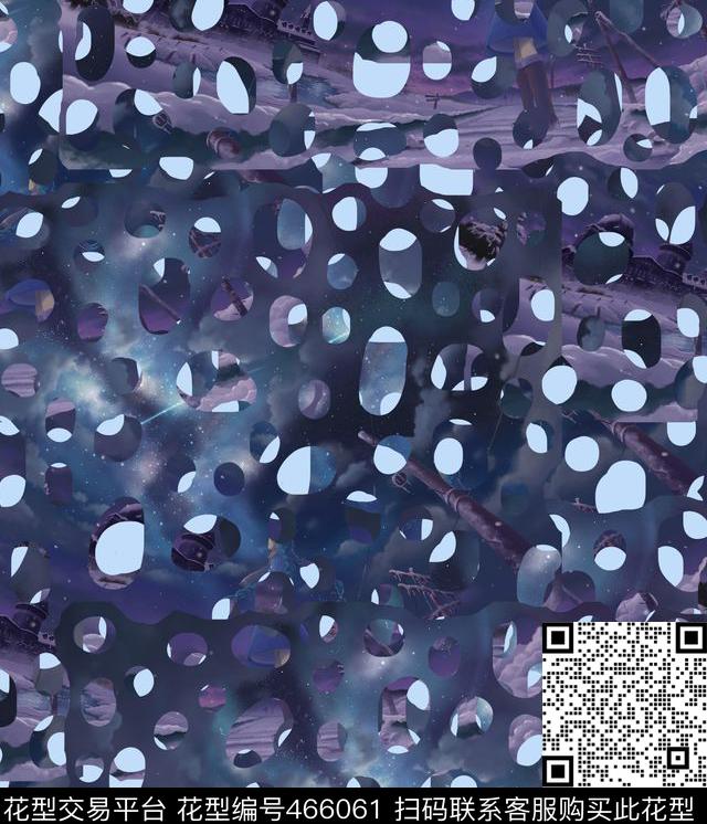 波点潮流复古数码印花华亿平台下载（图片编号: 466061） - 瓦栏（Walan）