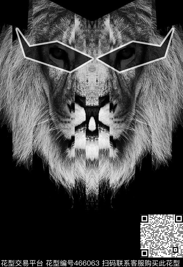 金属创意时尚定位狮子传统印花华亿平台下载（图片编号: 466063） - 瓦栏（Walan）