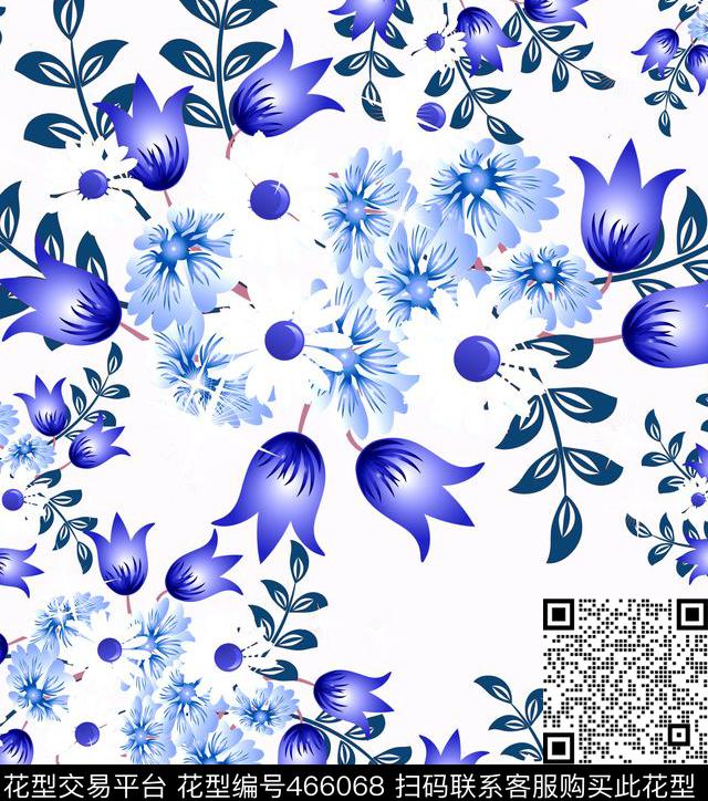 服装花卉时尚数码印花华亿平台下载（图片编号: 466068） - 瓦栏（Walan）