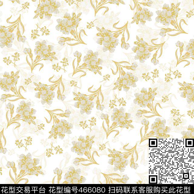 花卉中国风小碎花传统印花华亿平台下载（图片编号: 466080） - 瓦栏（Walan）