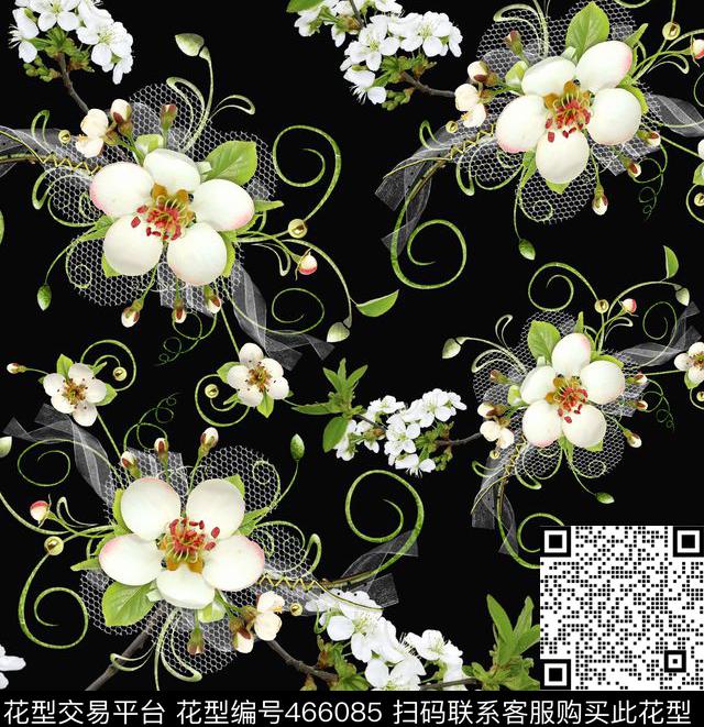 服装花卉时尚数码印花华亿平台下载（图片编号: 466085） - 瓦栏（Walan）