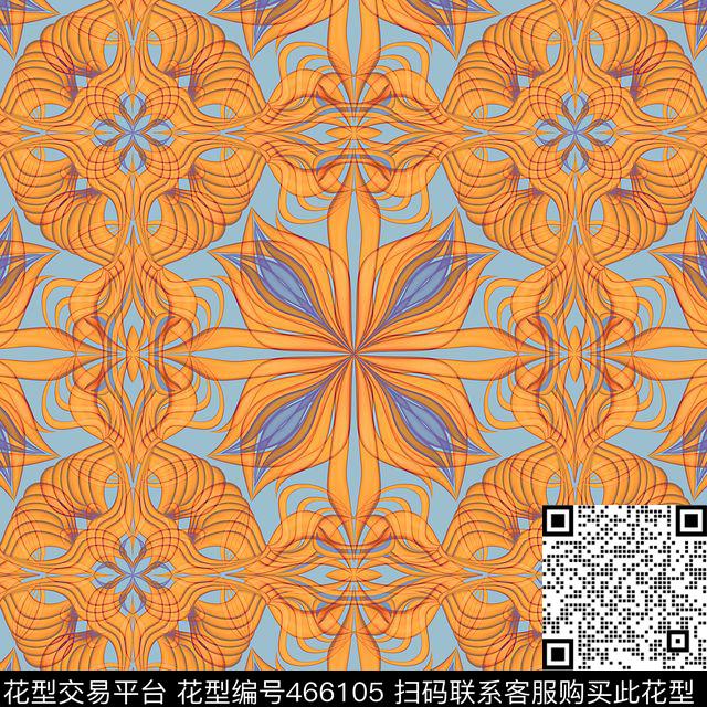 家纺图案欧式传统图案欧式风格数码印花华亿平台下载（图片编号: 466105） - 瓦栏（Walan）