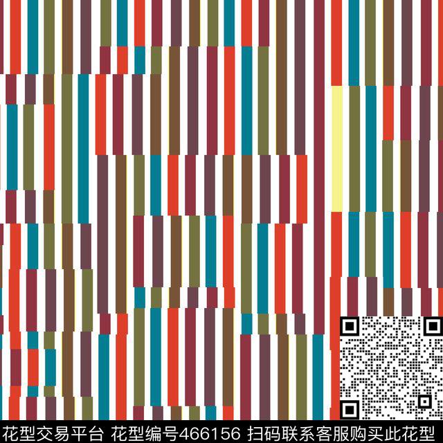 潮流复古几何数码印花华亿平台下载（图片编号: 466156） - 瓦栏（Walan）