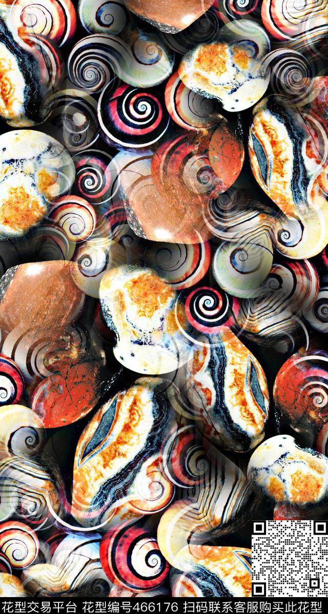 五彩石头立体数码印花华亿平台下载（图片编号: 466176） - 瓦栏（Walan）