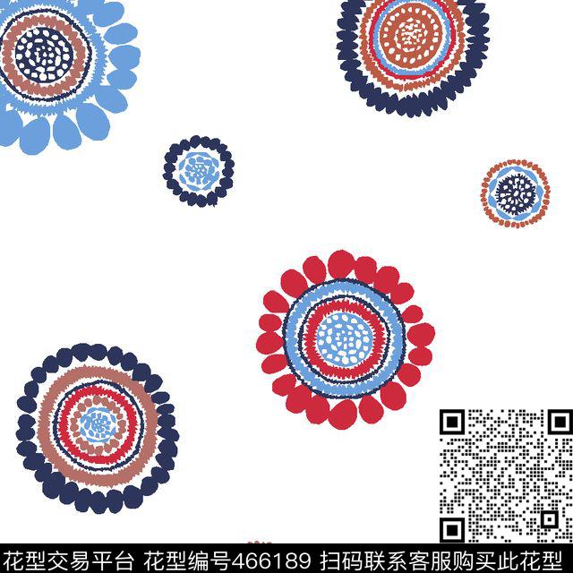 波点水彩圆圈数码印花华亿平台下载（图片编号: 466189） - 瓦栏（Walan）