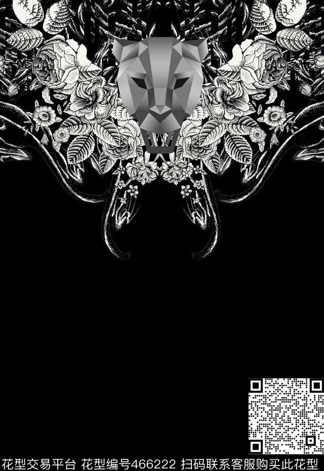 变形金刚定位男装定位豹子传统印花华亿平台下载（图片编号: 466222） - 瓦栏（Walan）