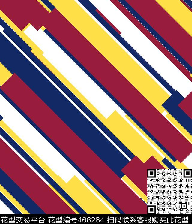 复古男装华亿平台条纹传统印花华亿平台下载（图片编号: 466284） - 瓦栏（Walan）